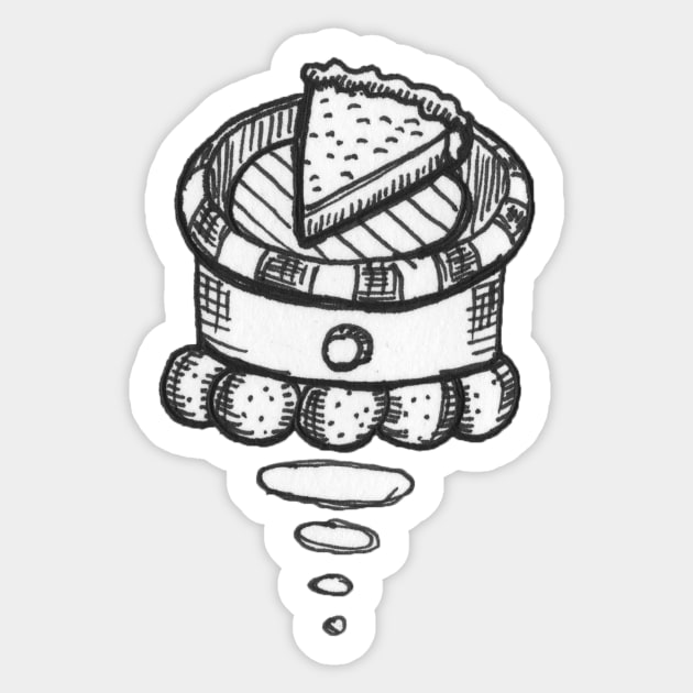 Pie Delivery Sticker by dumbgoblin